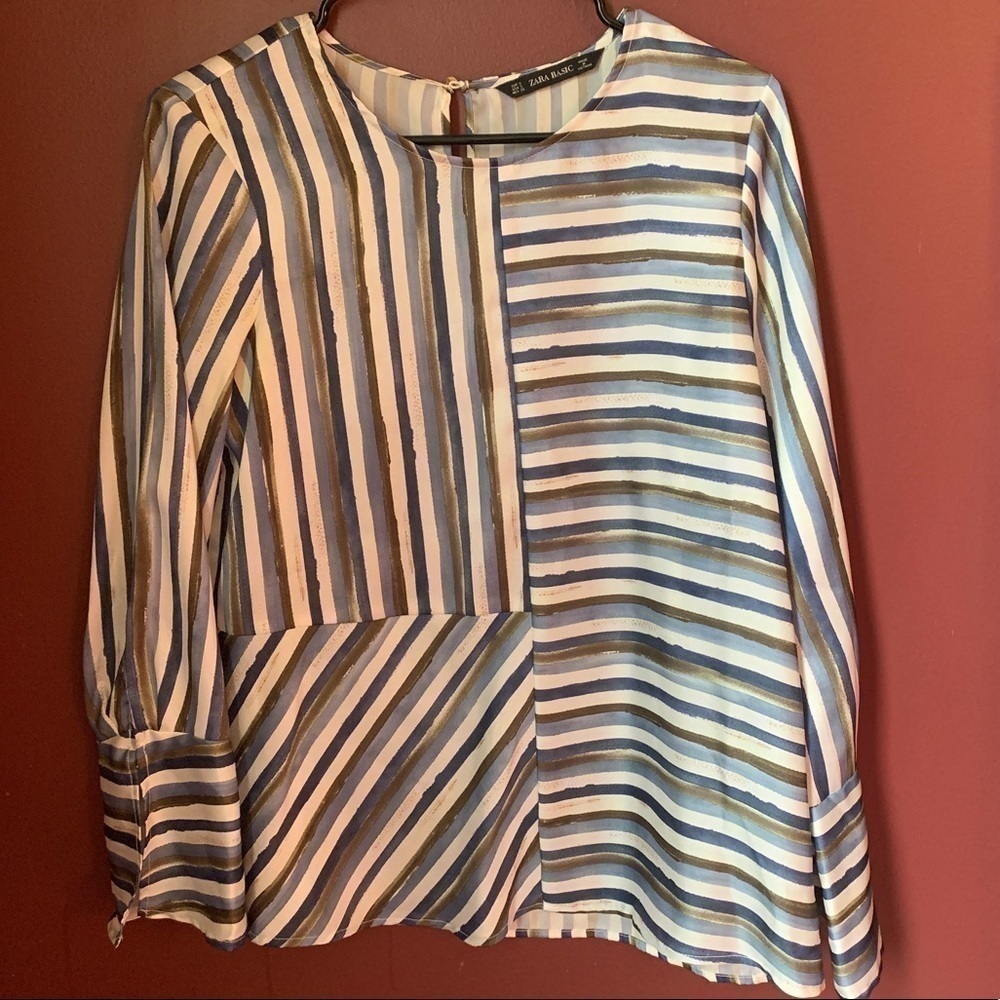 Zara Basic Striped Top‎ | Small